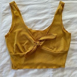 Yellow bow tie tank